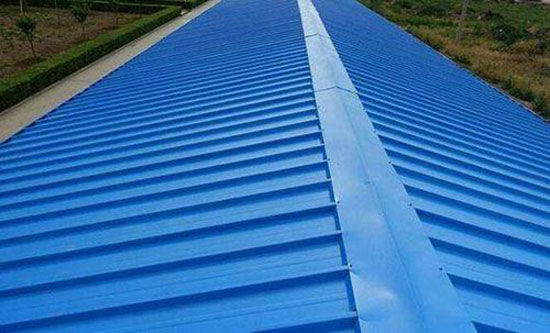 噴彩鋼瓦防腐涂料用什么噴涂機(圖1) 彩鋼瓦防腐聚脲涂料案例
