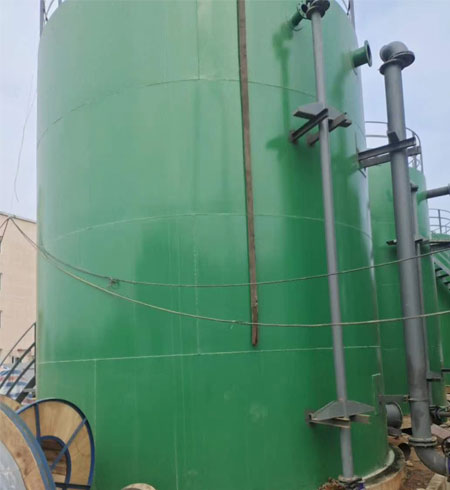 電廠水箱罐體防腐噴涂聚脲設(shè)備(圖2) 電廠水箱罐體防腐案例